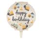 Preview: Baustellenfahrzeuge Happy Birthday Folienballon